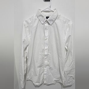 H&M White Casual Button-Down Shirt